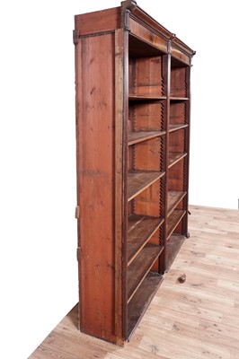 Lot 88 - An Edwardian wardrobe; and a Victorian bookcase