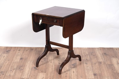 Lot 85 - A George III worktable and another