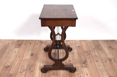 Lot 85 - A George III worktable and another