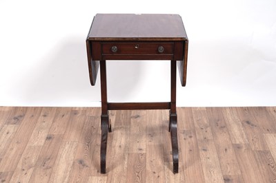 Lot 85 - A George III worktable and another