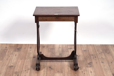 Lot 85 - A George III worktable and another