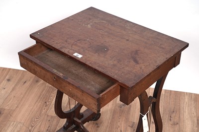 Lot 85 - A George III worktable and another
