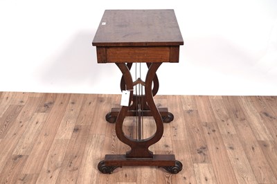 Lot 85 - A George III worktable and another