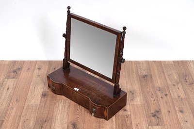 Lot 90 - Georgian style swing mirror; and a rocking cradle