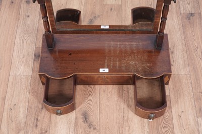 Lot 90 - Georgian style swing mirror; and a rocking cradle