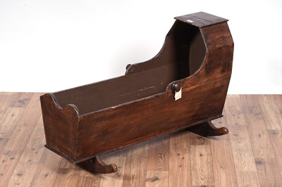 Lot 90 - Georgian style swing mirror; and a rocking cradle