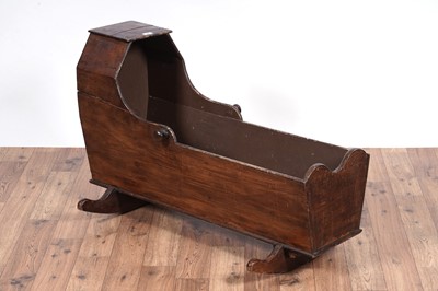 Lot 90 - Georgian style swing mirror; and a rocking cradle