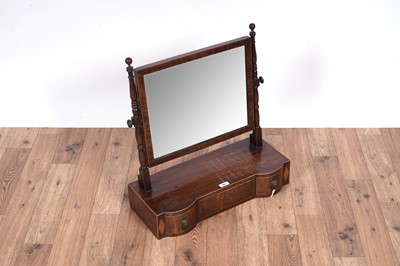 Lot 90 - Georgian style swing mirror; and a rocking cradle