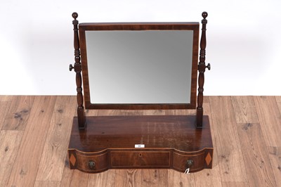 Lot 90 - Georgian style swing mirror; and a rocking cradle