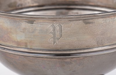 Lot 129 - An Edwardian large silver two handled trophy cup