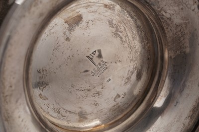 Lot 129 - An Edwardian large silver two handled trophy cup