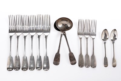 Lot 272 - Newcastle-made silver flatware