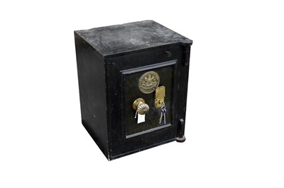 Lot 11 - A Victorian cast iron safe