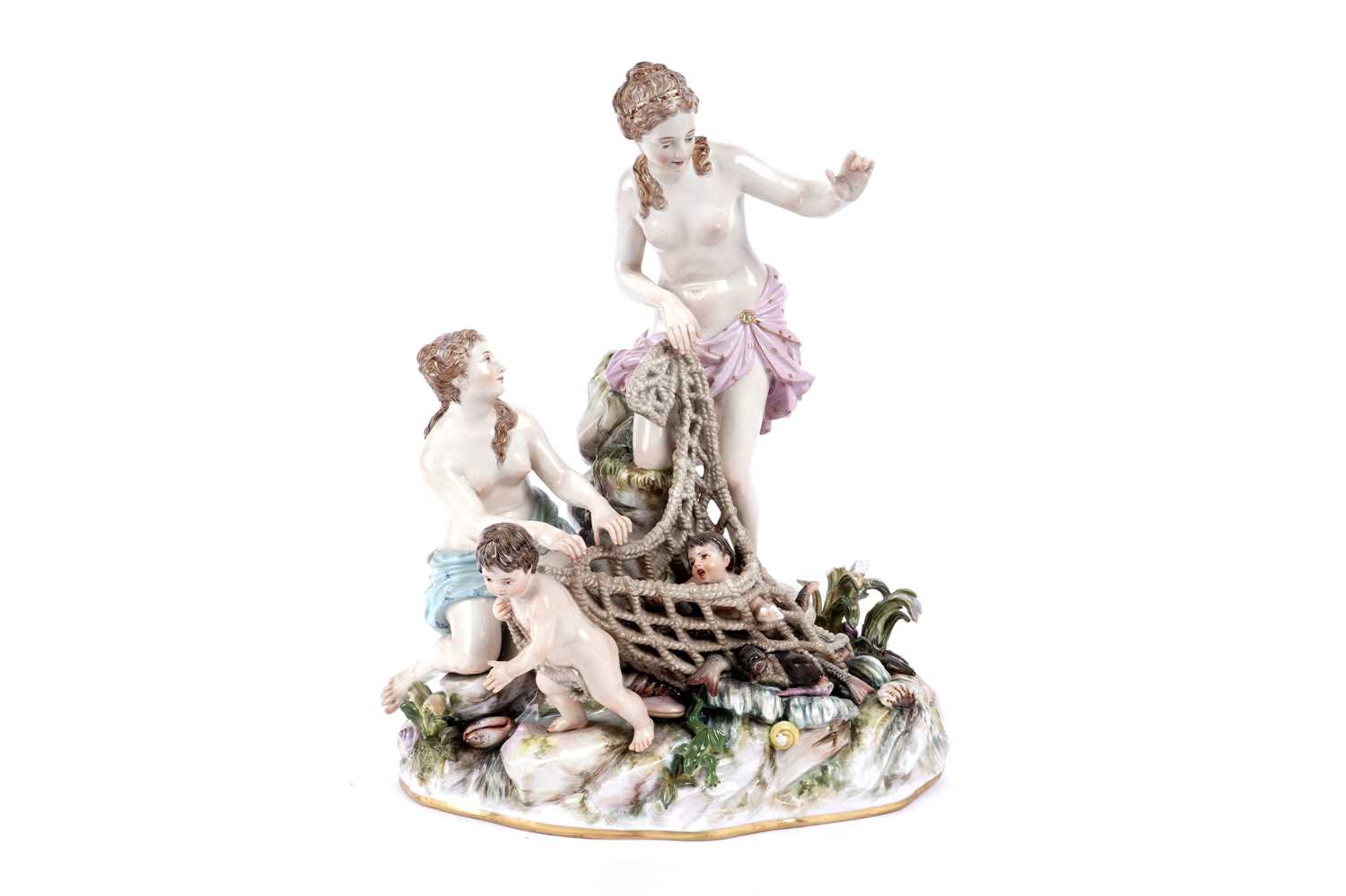 Lot 1005 - A Meissen group