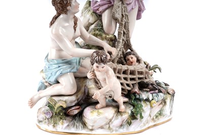 Lot 1005 - A Meissen group