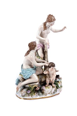 Lot 1005 - A Meissen group