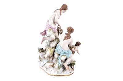 Lot 1005 - A Meissen group