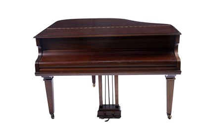 Lot 1410 - Hoffmann: a 20th Century mahogany baby grand piano