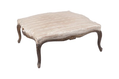 Lot 1472 - A large and ornate 19th Century giltwood and gesso stool in the French style