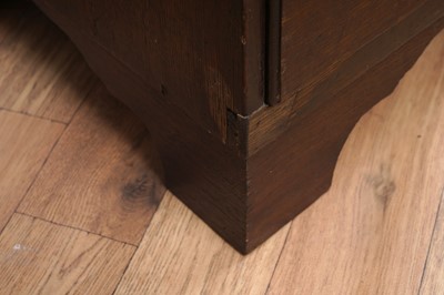 Lot 144 - A George III oak chest of drawers
