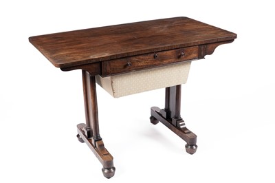 Lot 1474 - A Regency rosewood worktable