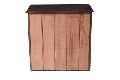 Lot 65 - A George III oak kneehole desk