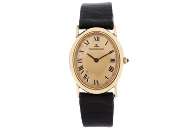 Lot 489 - Jaeger-LeCoultre: an 18ct yellow gold cased wristwatch