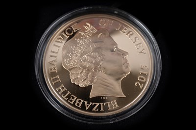 Lot 1209 - A Battle of Waterloo Jersey £5 gold proof coin