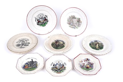 Lot 972 - A selection of 19th Century pearlware plates