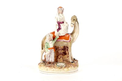 Lot 973 - A Staffordshire figure Lady Hester Stanhope