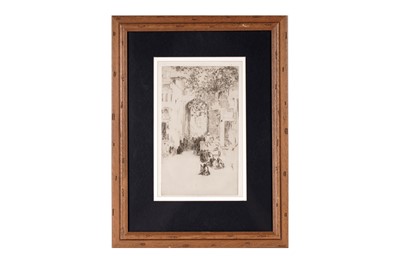 Lot 1553 - Ernest Stephen Lumsden - Mourners, Jodhpur | etching