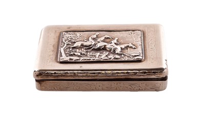 Lot 282 - A mid-19th century Austo-Hungarian silver snuff box