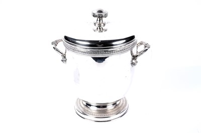 Lot 973 - A Continental plated ice pail