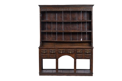 Lot 1483 - An 18th Century oak dresser