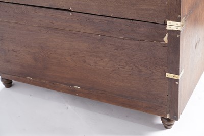 Lot 1484 - A 19th Century mahogany campaign chest