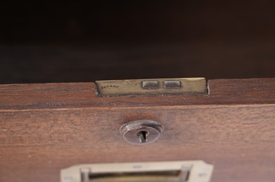 Lot 1484 - A 19th Century mahogany campaign chest