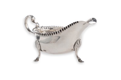 Lot 82 - A George III Irish provincial silver sauceboat