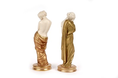 Lot 1098 - A pair of Royal Worcester figures