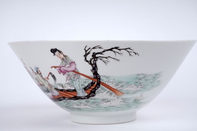 Lot 831 - A Chinese famille rose bowl