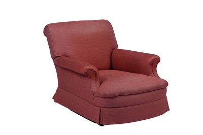 Lot 1487 - Howard & Sons, London: a Harley pattern easy armchair; and one other