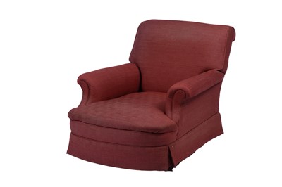 Lot 1487 - Howard & Sons, London: a Harley pattern easy armchair; and one other