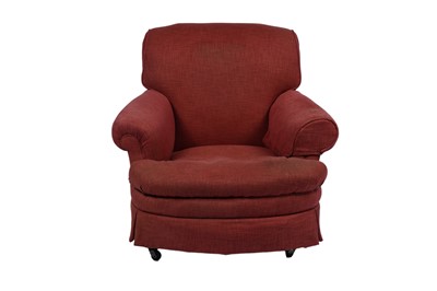 Lot 1487 - Howard & Sons, London: a Harley pattern easy armchair; and one other