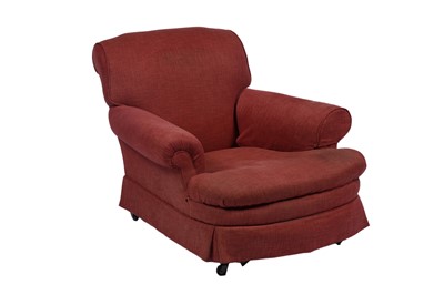 Lot 1487 - Howard & Sons, London: a Harley pattern easy armchair; and one other