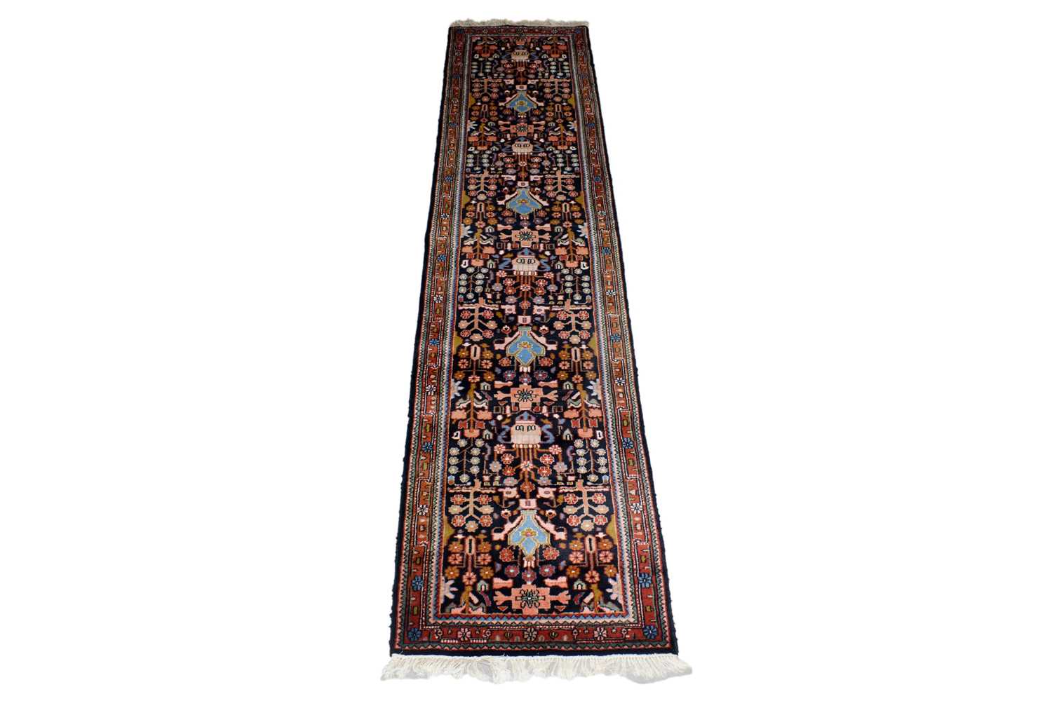 Lot 1223 - A Persian hand-made Tabriz runner