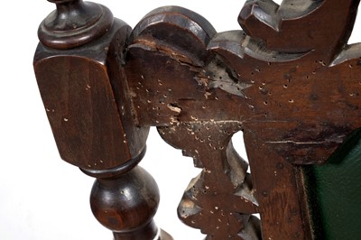 Lot 104 - An 18th Century oak drop-leaf dining table; and other items