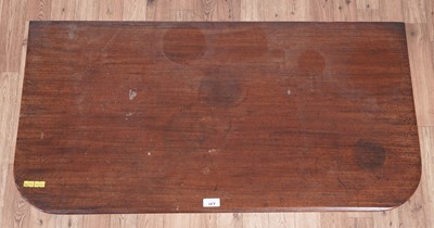 Lot 107 - A Georgian style carved oak coffer; and a late Georgian inlaid mahogany tea table