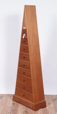 Lot 94 - A mahogany pyramid chest of drawers