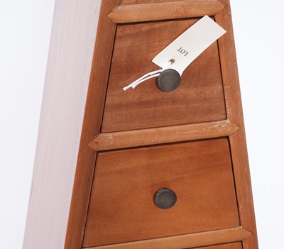 Lot 94 - A mahogany pyramid chest of drawers