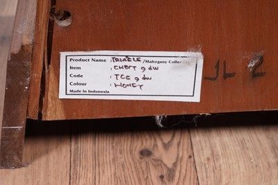 Lot 94 - A mahogany pyramid chest of drawers