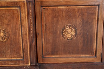 Lot 1266 - A large and impressive 19th Century mahogany breakfront bookcase